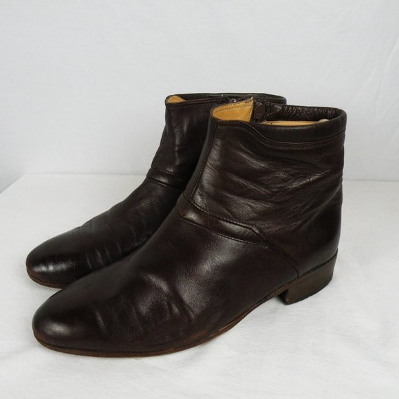 Bally | Shoes | Bally Brock Brown Leather Mens Ankle Zip  display picture 3